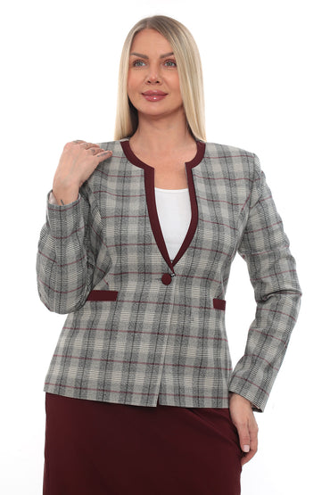 Şık Klasik Etek Ceket Takım 42-48