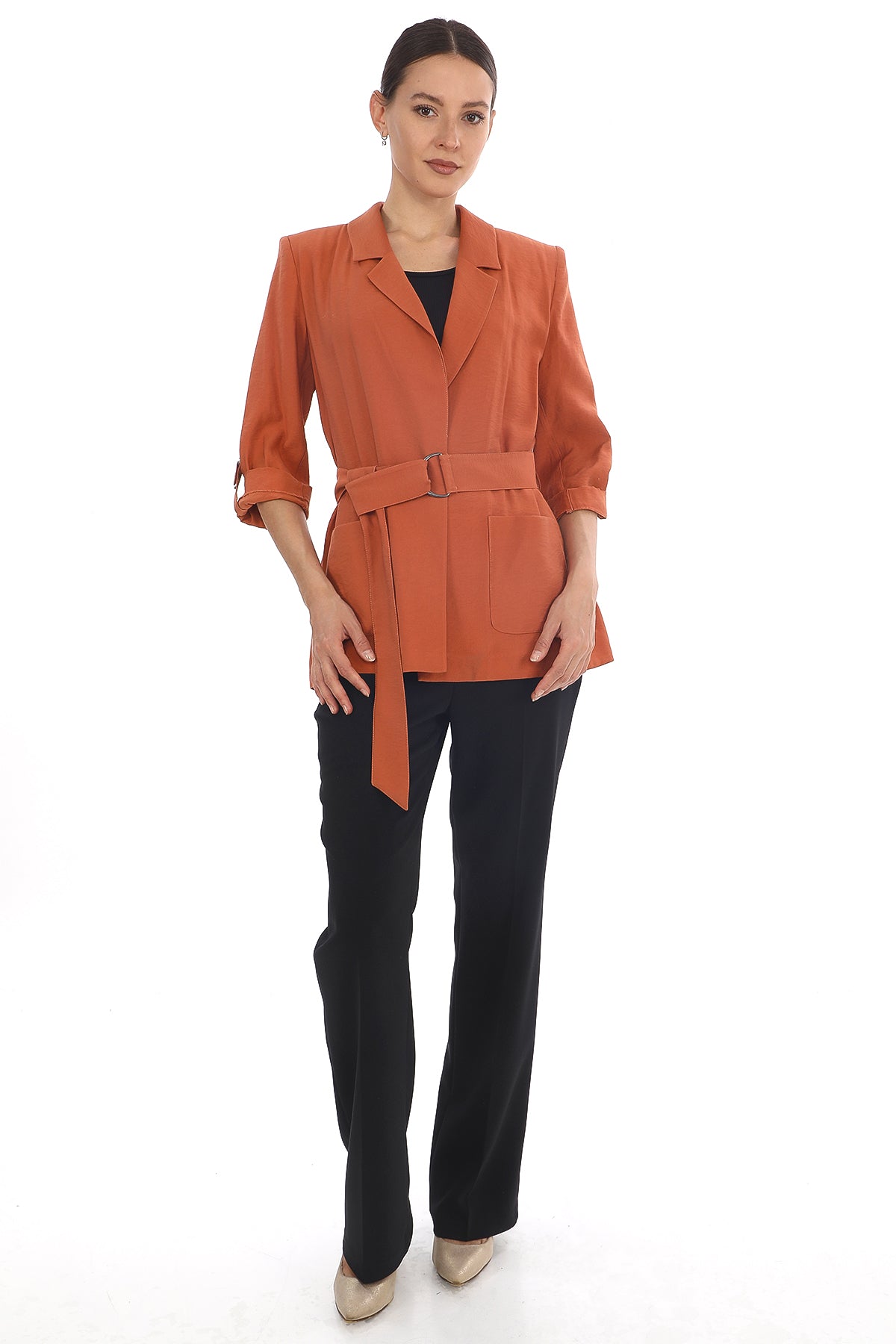 Kemerli Blazer Ceket