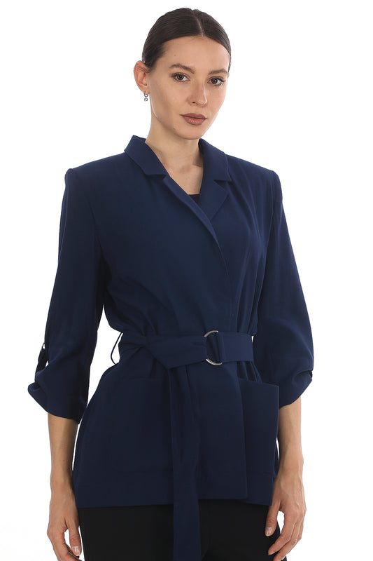 Kemerli Blazer Ceket