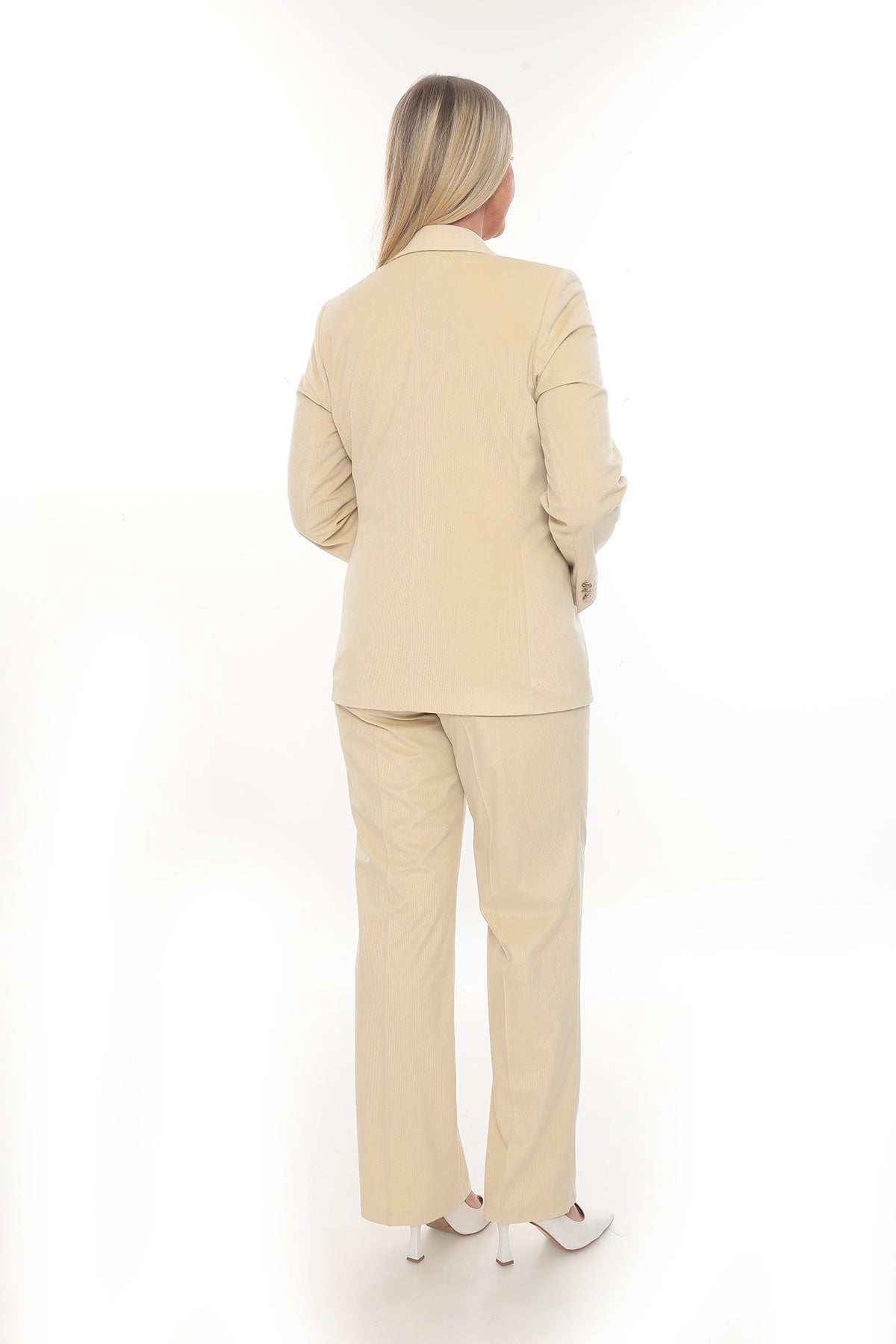 Kadın Ceket Pantolon Kadife - 42-48 Beden