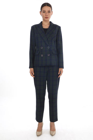 Kadın Ekose Desenli Takım