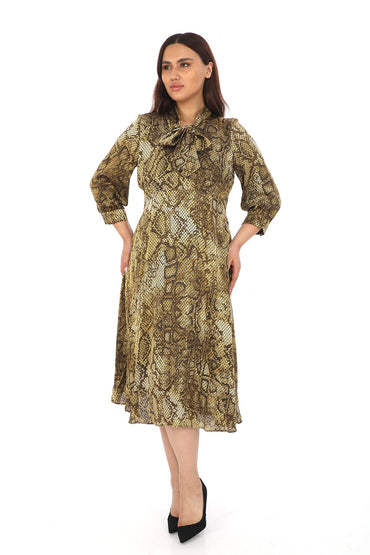 Fular Yakalı Truvakar Kol Kloş