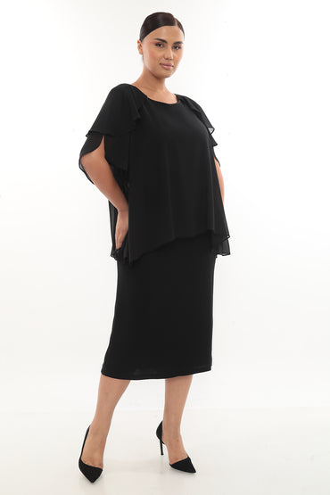 Şifon Tunik Elbise Kadın Takım