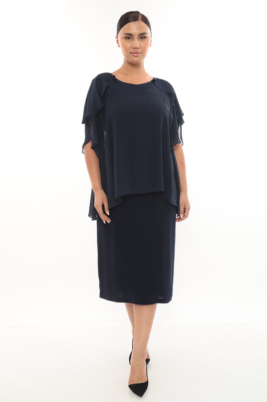 Şifon Tunik Elbise Kadın Takım