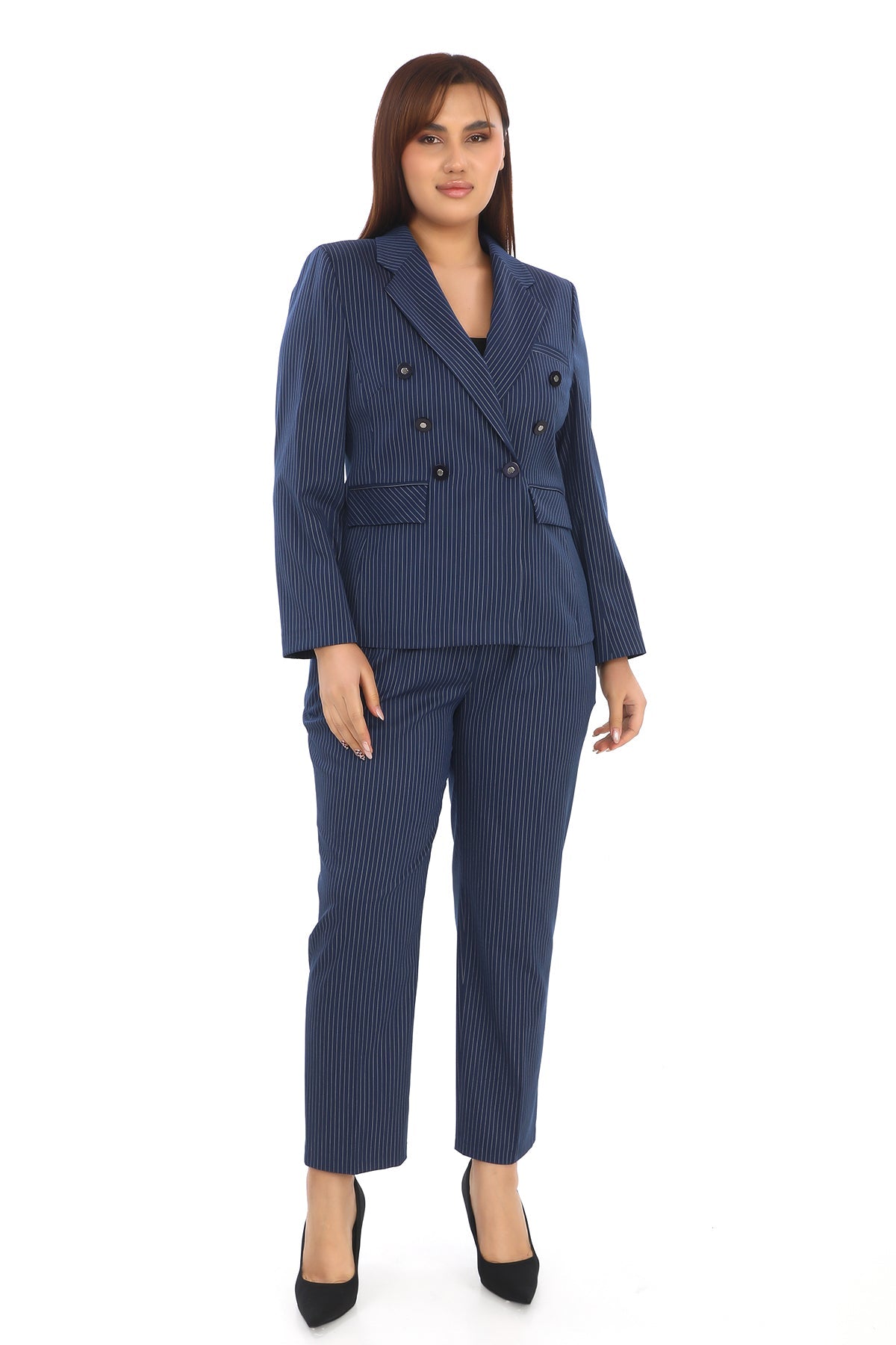 Klasik Blazer Ceket ve Pantolon – Uzun Kol
