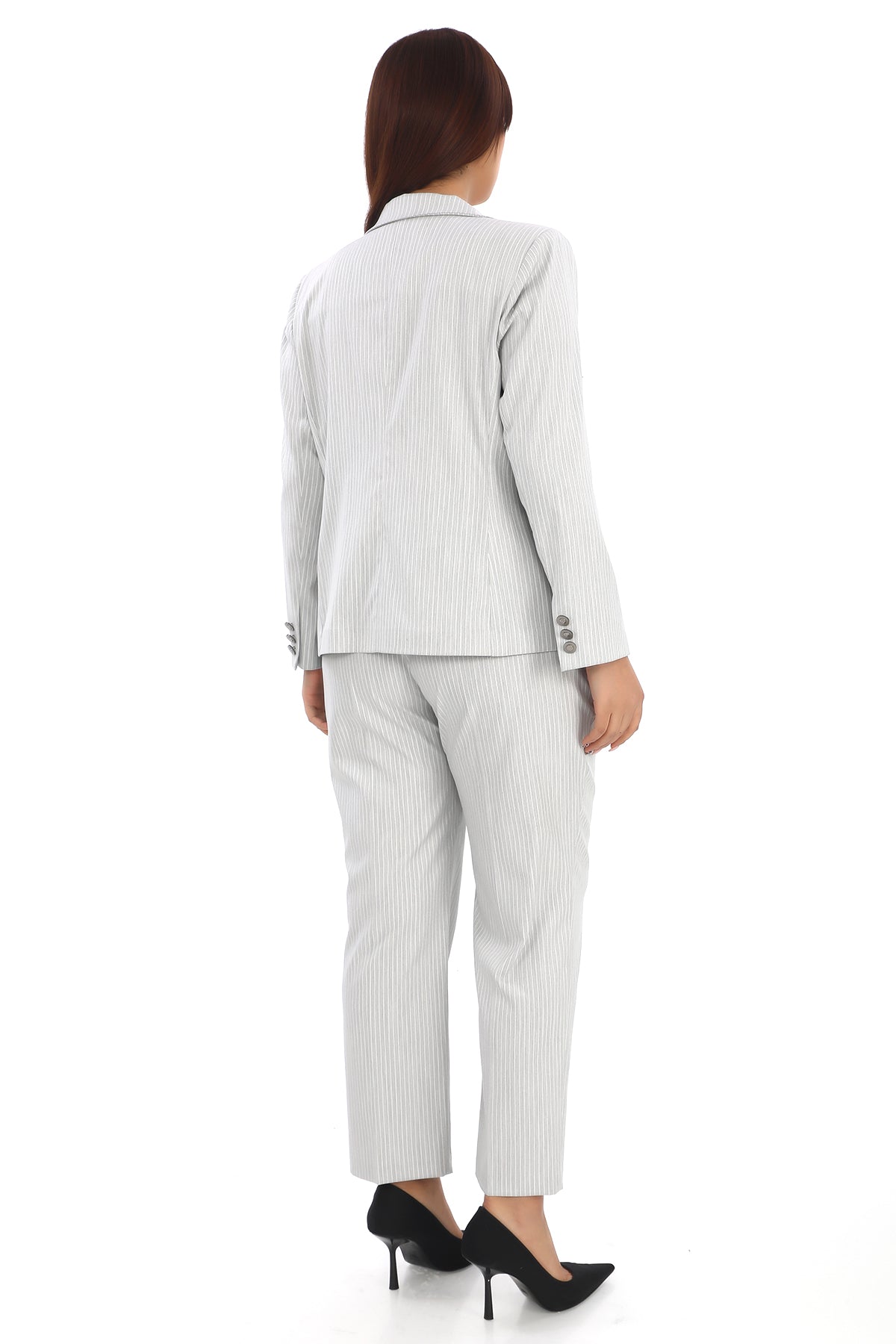 Klasik Blazer Ceket ve Pantolon – Uzun Kol