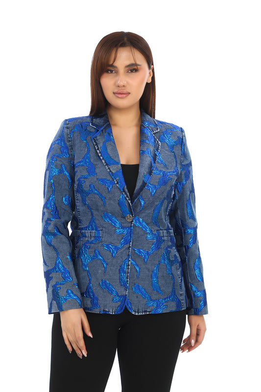 Desenli Özel Tasarım Şık Ceket