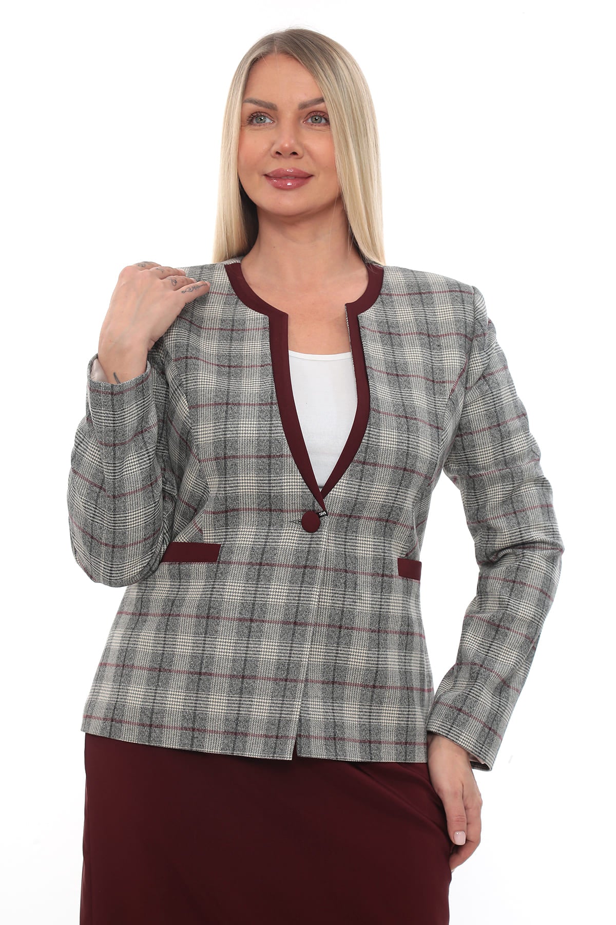 Şık Klasik Etek Ceket Takım 42-48