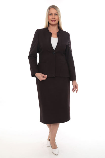 Lacivert Siyah Bordo Etek Ceket 42-48