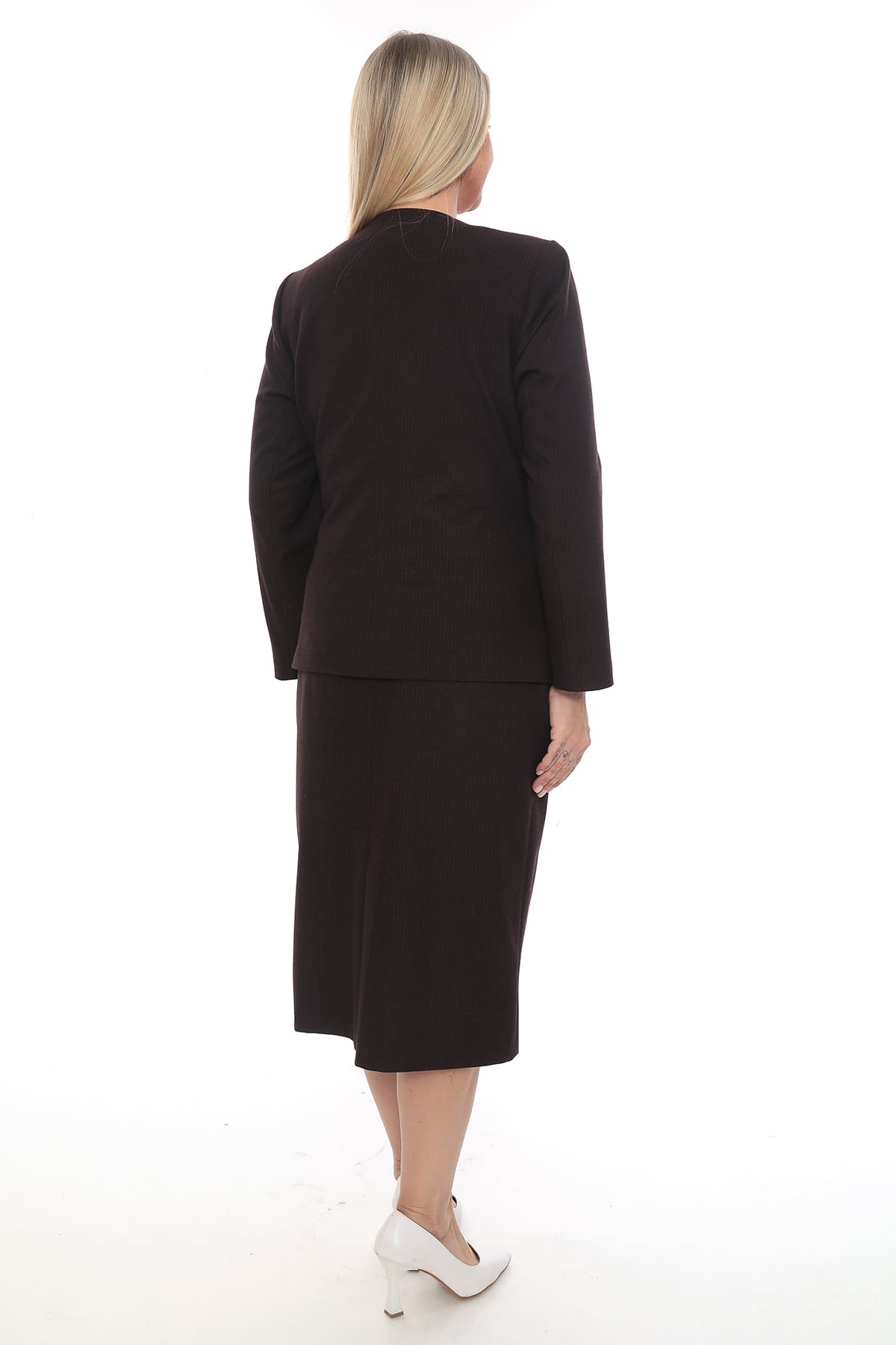 Lacivert Siyah Bordo Etek Ceket 42-48