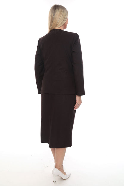 Lacivert Siyah Bordo Etek Ceket 42-48