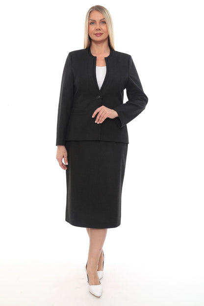 Lacivert Siyah Bordo Etek Ceket 42-48