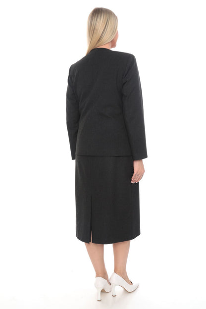 Lacivert Siyah Bordo Etek Ceket 42-48