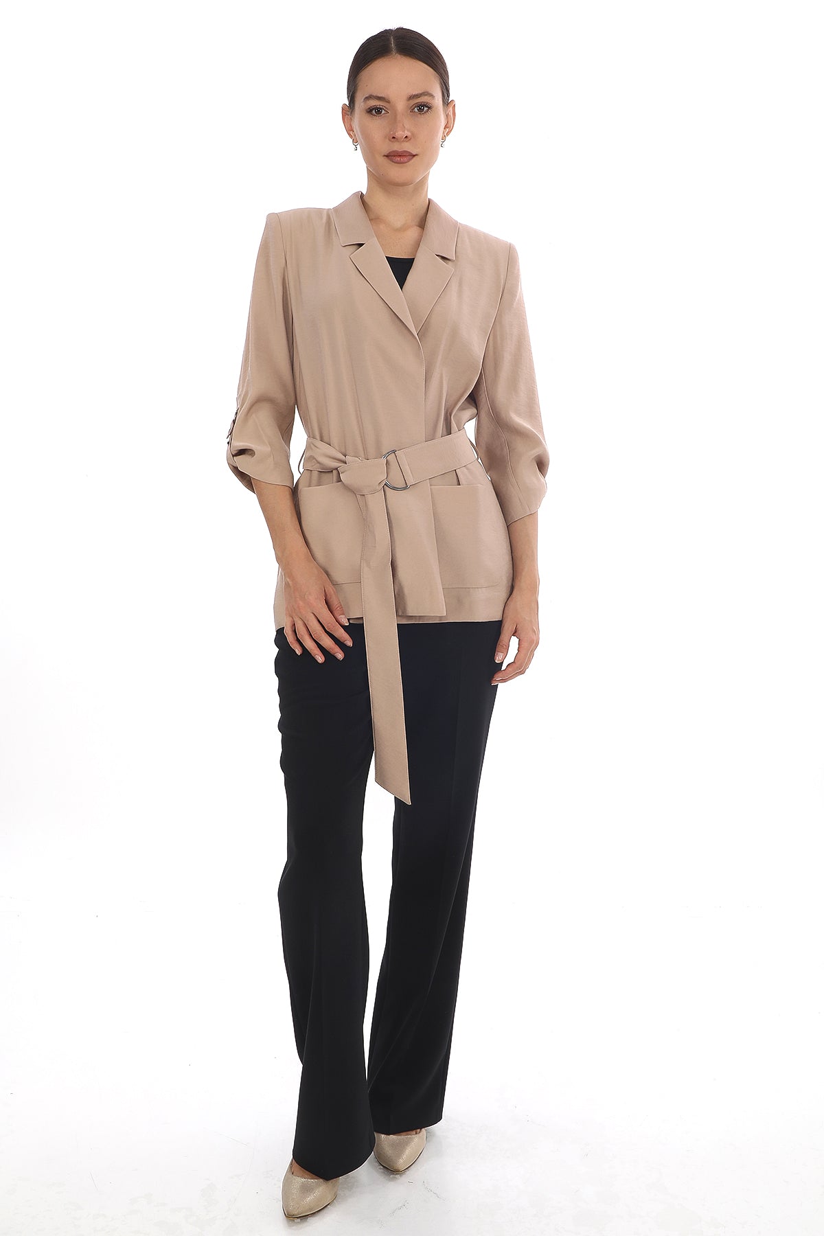 Kemerli Blazer Ceket