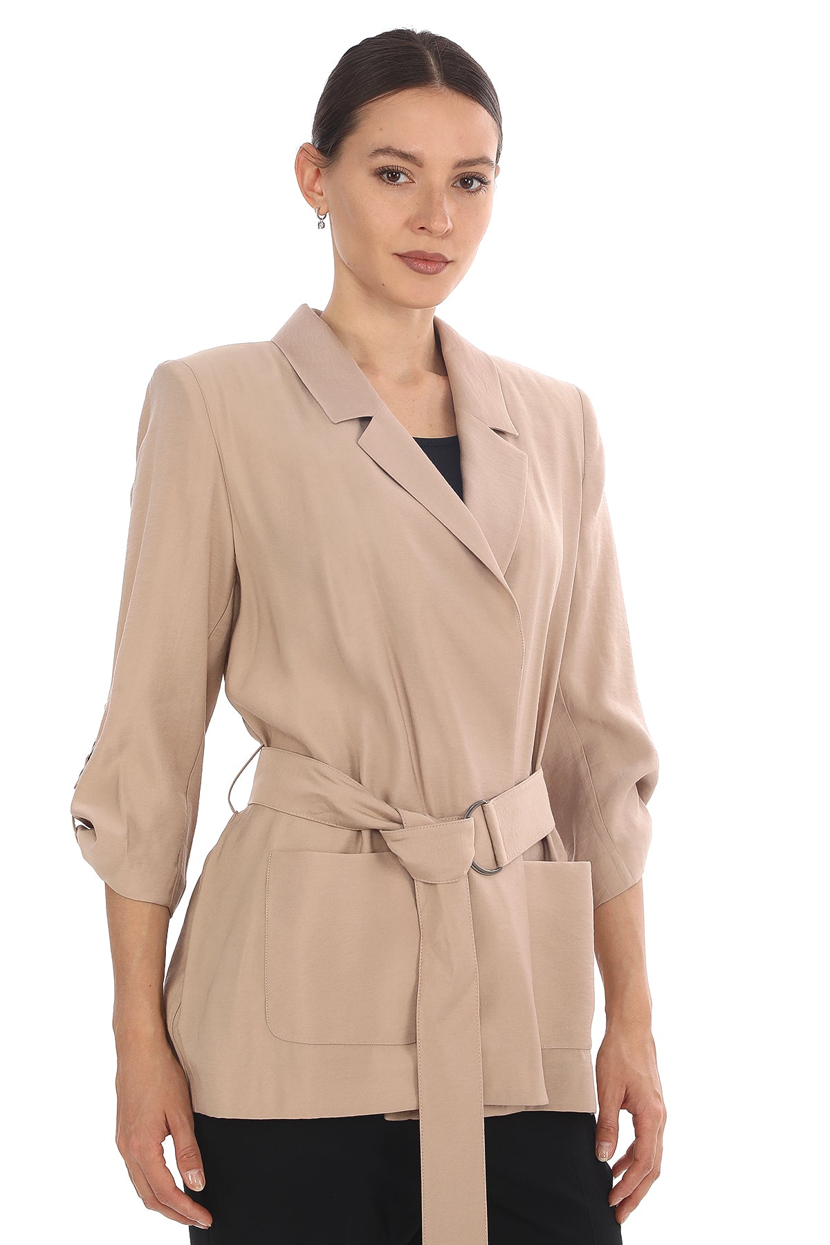 Kemerli Blazer Ceket