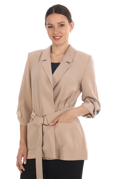 Kemerli Blazer Ceket