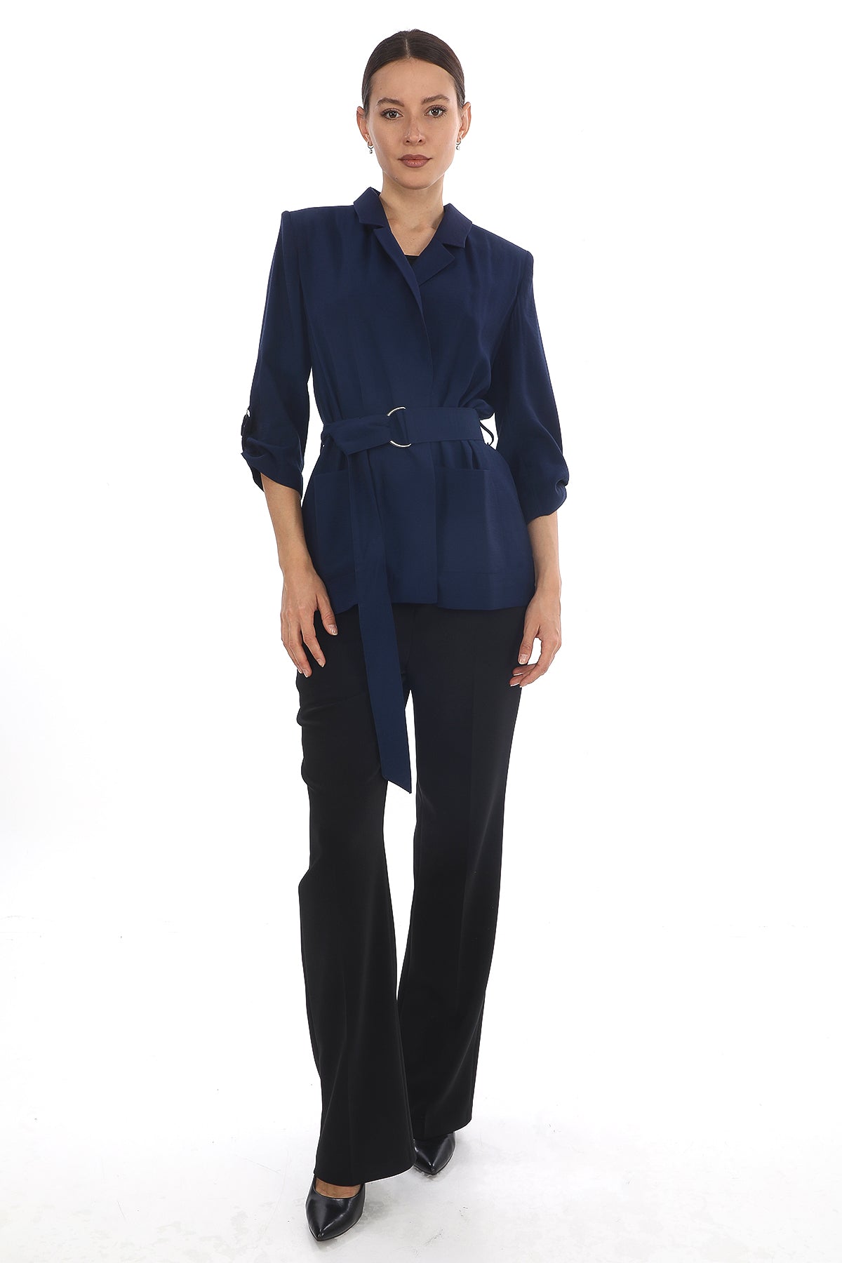 Kemerli Blazer Ceket