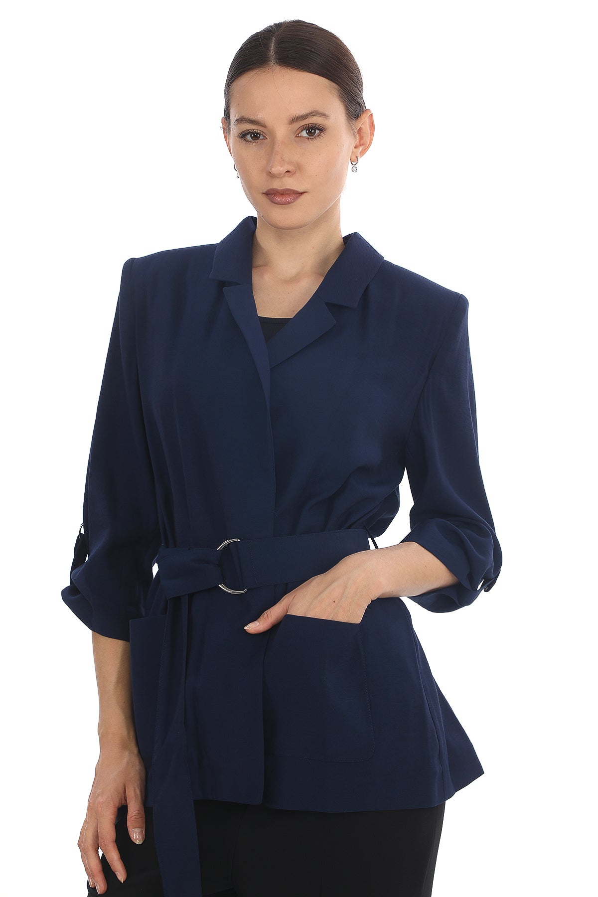 Kemerli Blazer Ceket