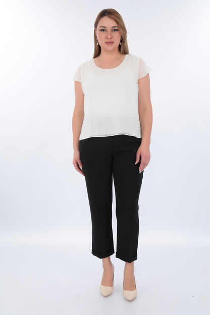 Stylish Jacket and Trouser Set with Stone Details