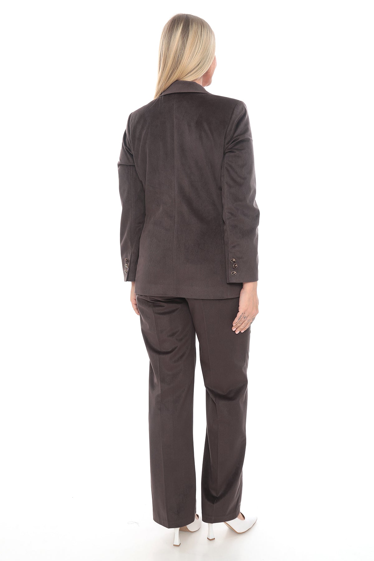 Kadın Ceket Pantolon Kadife  - 42-48 Beden