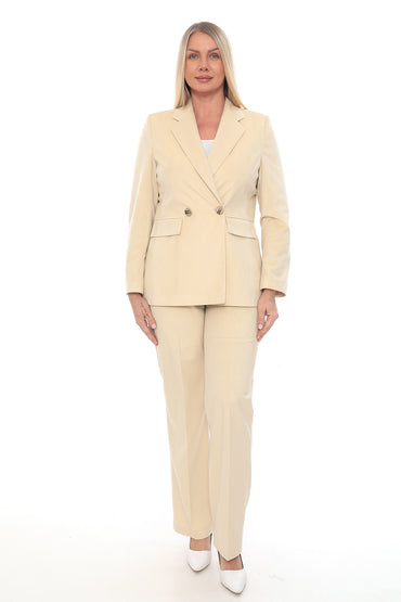 Kadın Ceket Pantolon Kadife  - 42-48 Beden