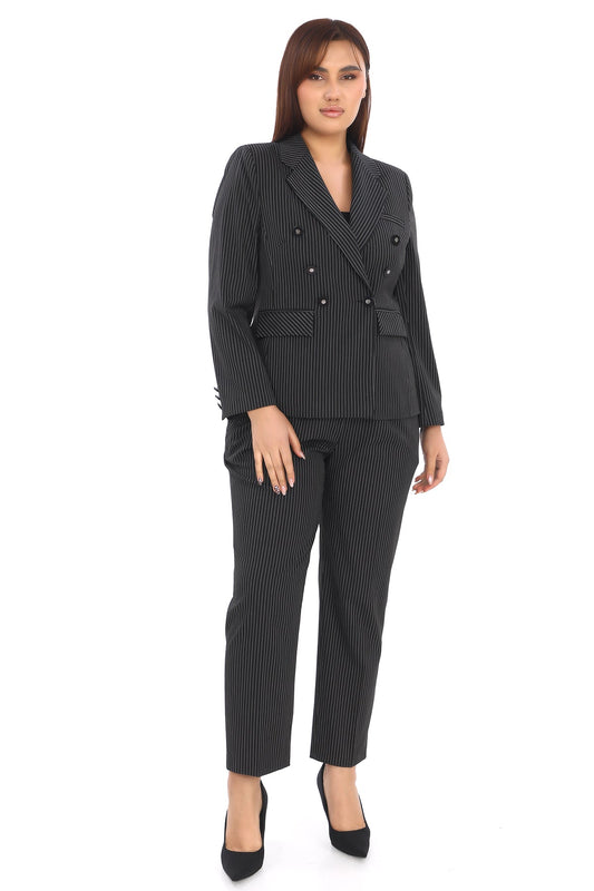 Klasik Blazer Ceket ve Pantolon – Uzun Kol