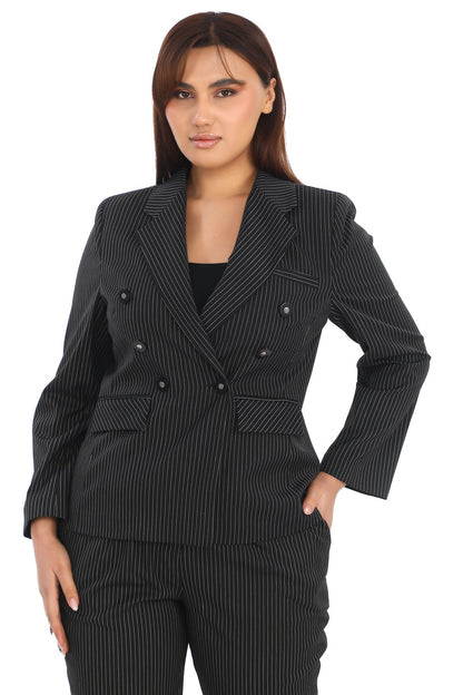 Klasik Blazer Ceket ve Pantolon – Uzun Kol