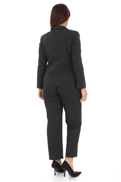 Klasik Blazer Ceket ve Pantolon – Uzun Kol