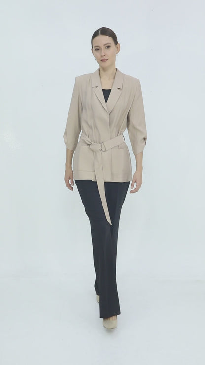 Kemerli Blazer Ceket