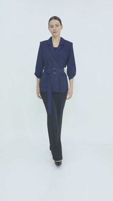 Kemerli Blazer Ceket