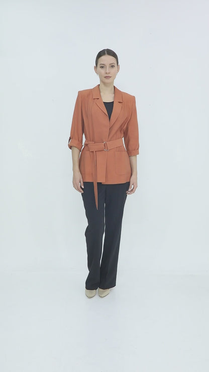 Kemerli Blazer Ceket